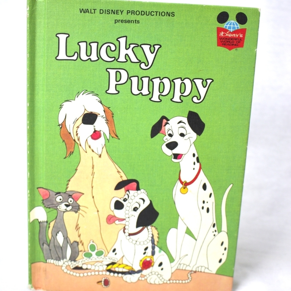 5/$25 1978 Walt Disney Children's Book Lucky Puppy